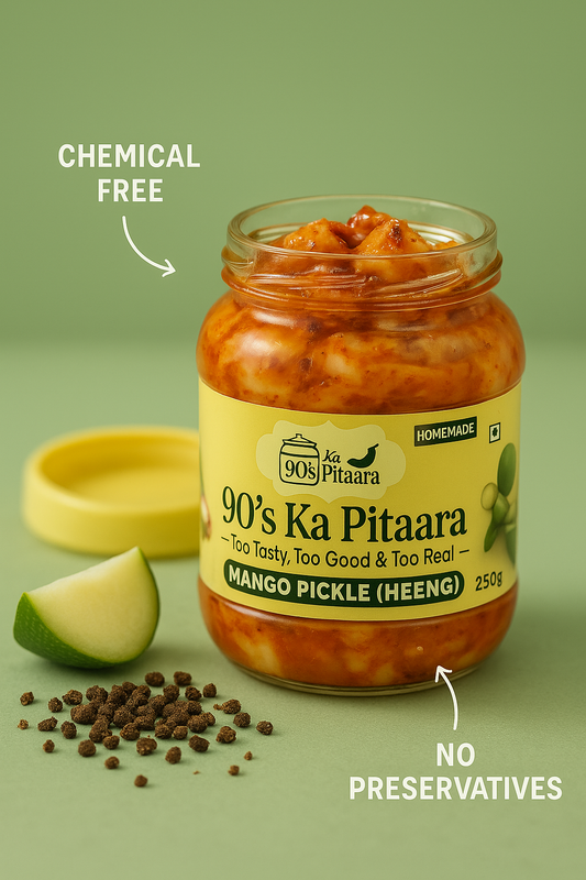 Mango (Heeng) Pickle | 90's Ka Pitaara