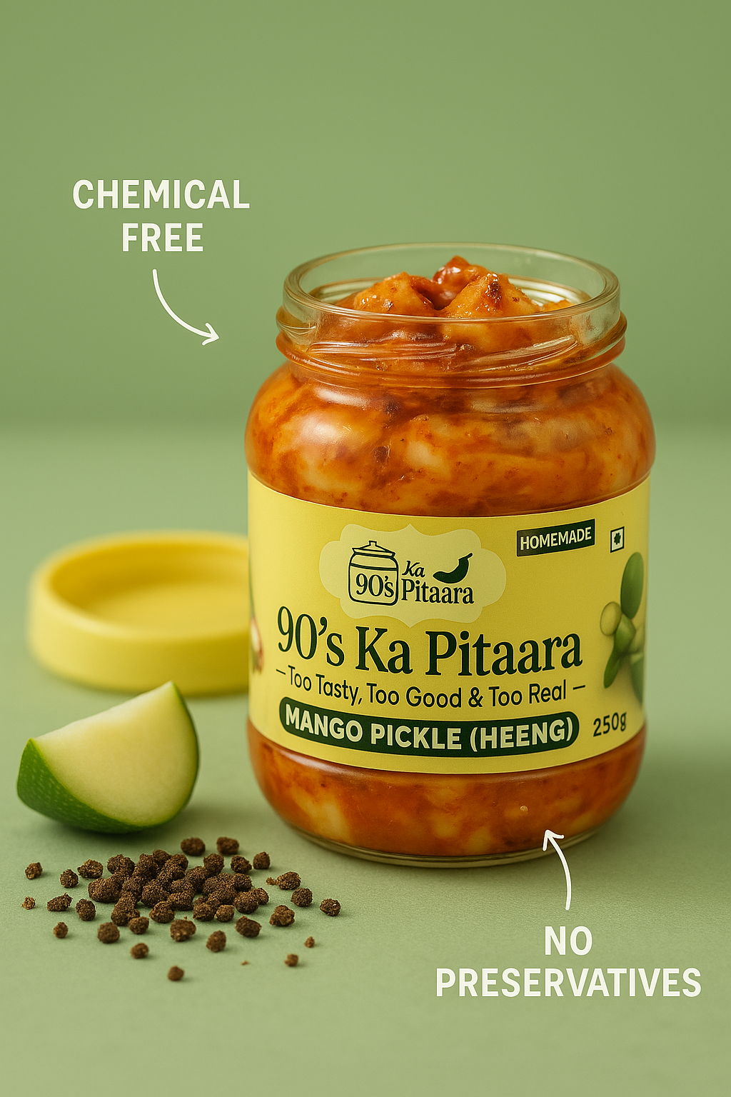 Mango (Heeng) Pickle | 90's Ka Pitaara